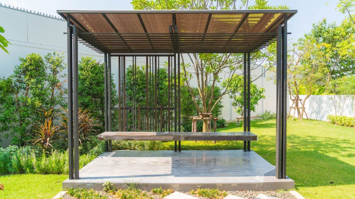 une pergola en aluminium