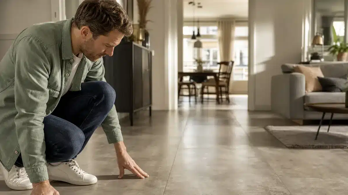 Carrelage effet béton ciré : formats, couleurs, prix et différences avec un véritable béton ciré