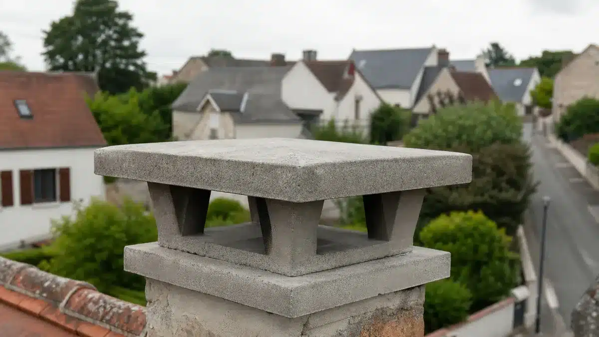 Chapeau en béton pour cheminée : dimensions, protection contre la pluie et précautions de pose