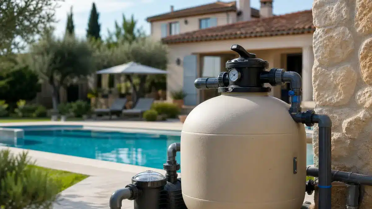Filtre à sable pour piscine : fonctionnement, dimensionnement, entretien et prix