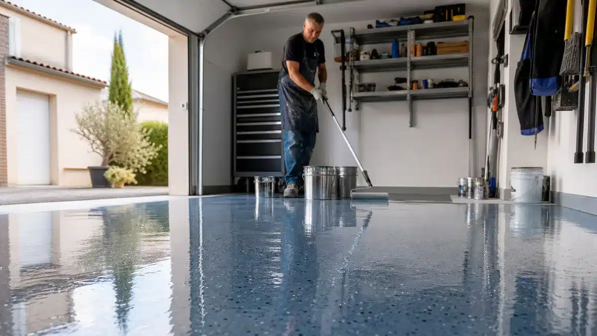 Peinture au sol pour un garage : résine époxy, polyuréthane ou acrylique, laquelle choisir ?